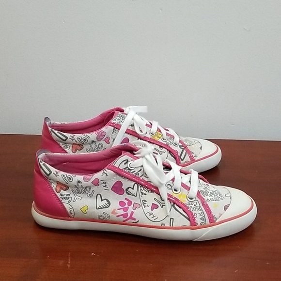 Coach women's Barrett ppy grff heart sneakers - Picture 6 of 16